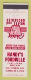 Matchbook Cover - Handy's Foodville Grocery Cleveland OH
