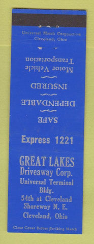 Matchbook Cover - Great Lakes Driveway Corp Cleveland OH