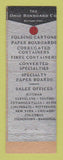 Matchbook Cover - Ohio Boxboard Company Cleveland OH
