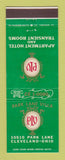 Matchbook Cover - Park Lane Villa Hotel Cleveland OH