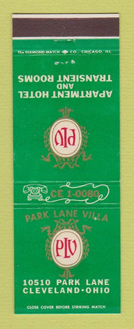 Matchbook Cover - Park Lane Villa Hotel Cleveland OH