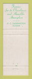 Matchbook Cover - Park Lane Villa Hotel Cleveland OH
