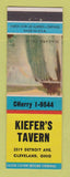 Matchbook Cover - Kiefer's Tavern Cleveland OH