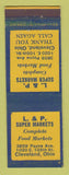 Matchbook Cover - L&P Grocery Stores Cleveland OH
