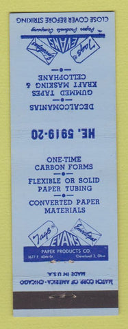 Matchbook Cover - Evans Envelopes Tags Cleveland OH