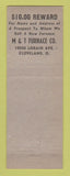 Matchbook Cover - Furance Doctors M&T Furnace Cleveland OH