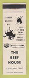 Matchbook Cover - The Beef House Cleveland OH WEAR