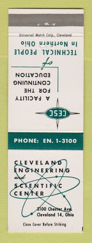 Matchbook Cover - Cleveland Engineering Scientific Center Cleveland OH