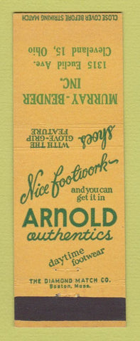 Matchbook Cover - Murray Bender Shoes Arnold Authentics Cleveland OH