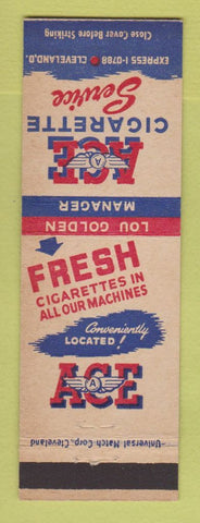 Matchbook Cover - Ace Cigarette Machine Vending Cleveland OH
