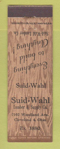 Matchbook Cover - Suid Wahl Lumber Cleveland OH