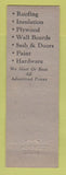 Matchbook Cover - Suid Wahl Lumber Cleveland OH