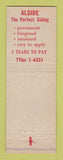 Matchbook Cover - Alsar Baked Enamel Siding Cleveland OH