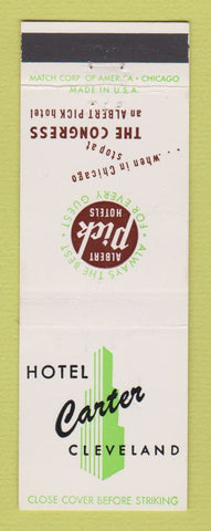 Matchbook Cover - Hotel Carter Albert Pick Cleveland OH
