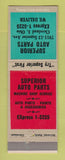 Matchbook Cover - Superior Auto Parts Cleveland OH