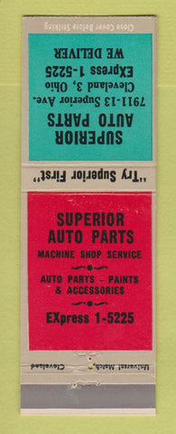 Matchbook Cover - Superior Auto Parts Cleveland OH