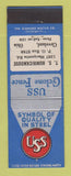 Matchbook Cover - USS Cyclone Fence TS Humrickhouse Cleveland OH