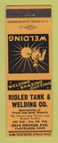 Matchbook Cover - Ridler Tank Welding Cleveland OH