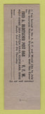 Matchbook Cover - VWF Post Fred Bloetscher Cleveland OH
