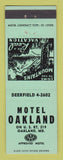 Matchbook Cover - Motel Oakland MD