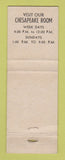 Matchbook Cover - Schaefer's Restaurant Chesapeake City MD WEAR