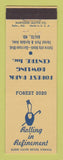 Matchbook Cover - Forest Park Bowling Centre Baltimore MD