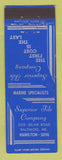 Matchbook Cover - Superior Tile Company Baltimore MD