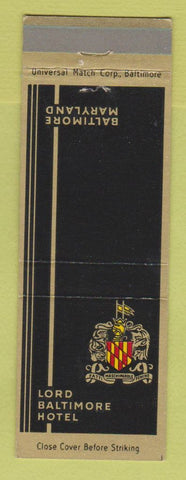 Matchbook Cover - Lord Baltimore Hotel Baltimore MD