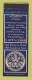 Matchbook Cover - Hopper McGaw Importers Liquor Grocery Baltimore MD