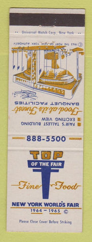 Matchbook Cover - 1964 New York World's Fair Top of the Fair