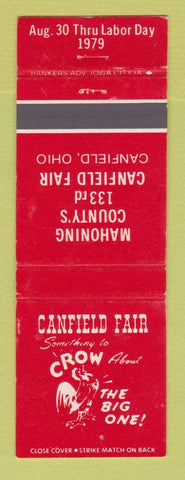 Matchbook Cover - Canfield Fair Mahoning County 1979 OH WORN BACK