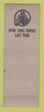 Matchbook Cover - World's Horse Traders Convention Almond NY 1941