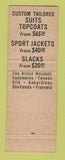 Matchbook Cover - Norman Wallace Men's Clothes San Francisco CA