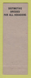 Matchbook Cover - Marguerite Shop Pittsburgh PA Women's Clothes