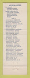 Matchbook Cover - Hilton Hotel San Francisco CA