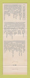 Matchbook Cover - Hilton Hotel Hong Kong