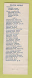 Matchbook Cover - Hilton Hotel Statler Buffalo NY