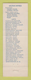 Matchbook Cover - Hilton Hotel El Panama