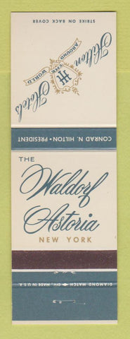Matchbook Cover - Hilton Hotel Waldorf Astoria New York City