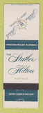 Matchbook Cover - Hilton Hotel Statler Buffalo NY