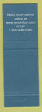 Matchbook Cover - Hilton Hotel Reno NV