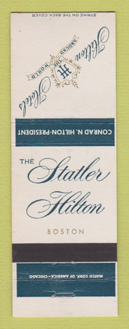 Matchbook Cover - Hilton Hotel Statler Boston MA