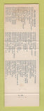 Matchbook Cover - Hilton Hotel Trinidad West Indies