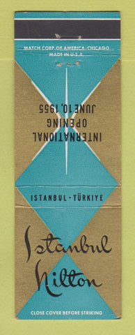 Matchbook Cover - Hilton Hotel Istanbul Turkey 1955