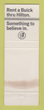 Matchbook Cover - Hilton Hotel El Paso TX Buick WEAR