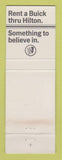 Matchbook Cover - Hilton Hotel Palmer House Chicago IL Buick