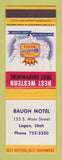 Matchbook Cover - Best Western Baugh Motel Logan UT