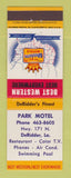 Matchbook Cover - Best Western Park Motel DeRidder LA