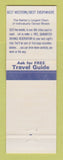 Matchbook Cover - Best Western Park Motel DeRidder LA