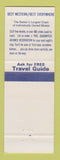 Matchbook Cover - Best Western Mainliner Motel Beloit KS